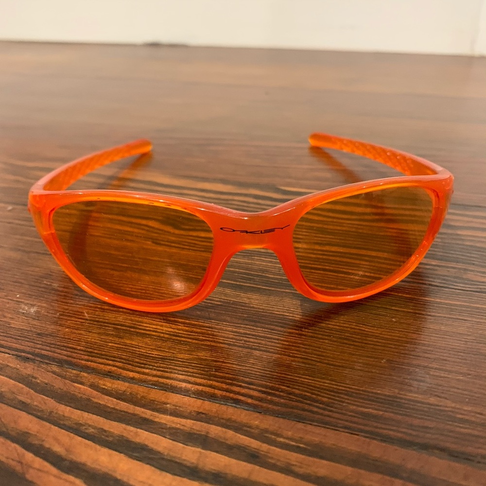 Rare Orange Small Oakley Sunglasses